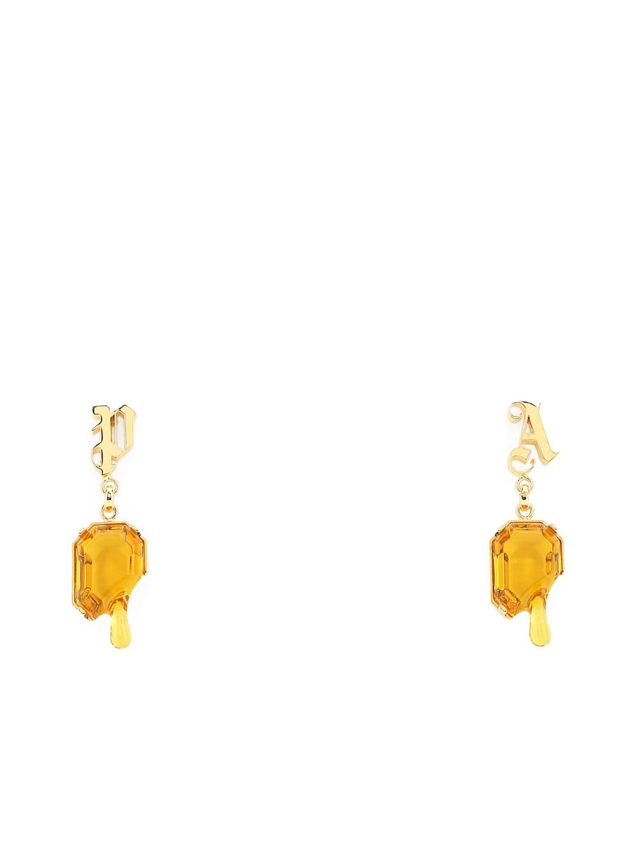 Palm Angels Earrings in Gold Metal
