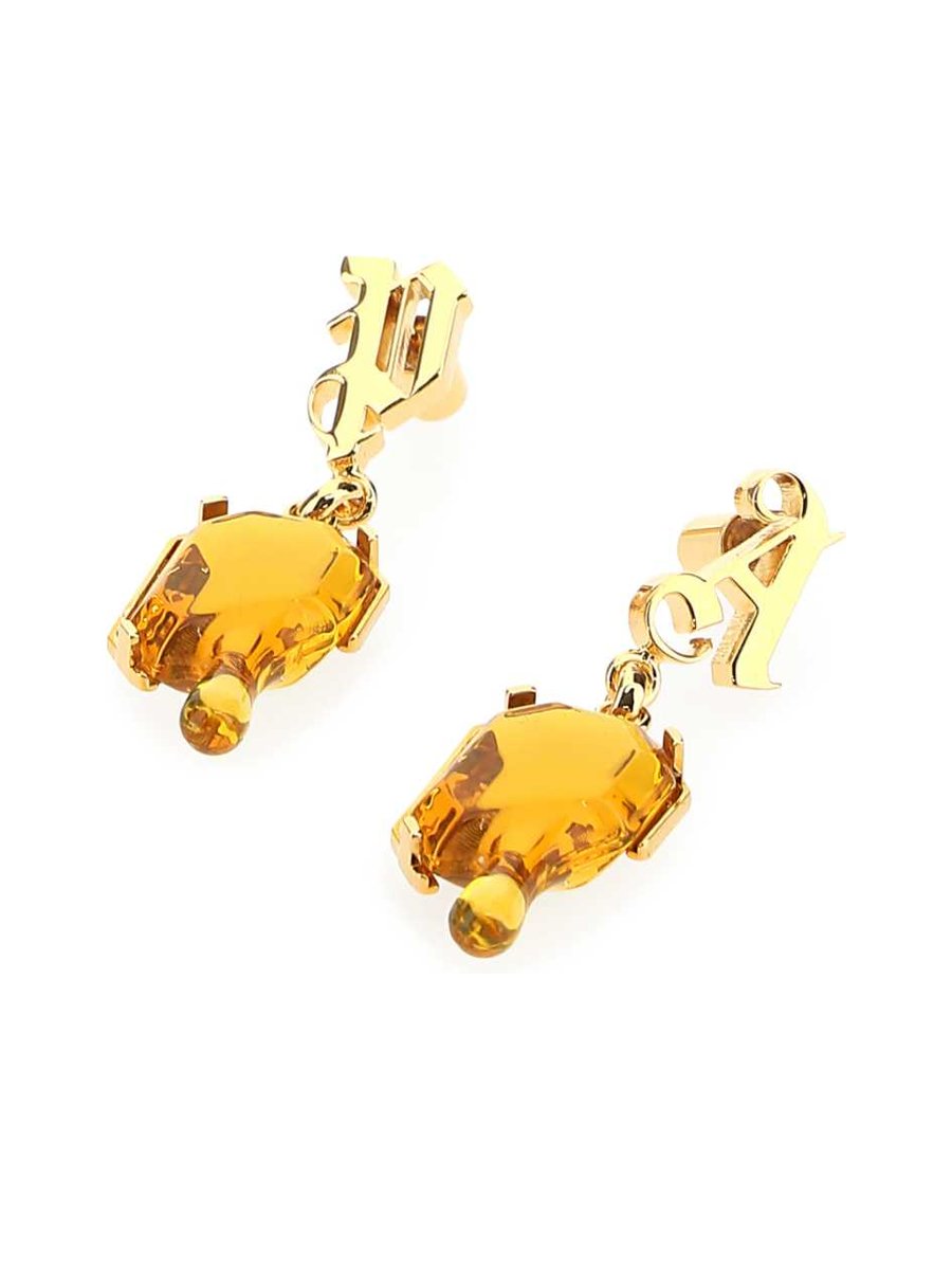 Palm Angels Earrings in Gold Metal