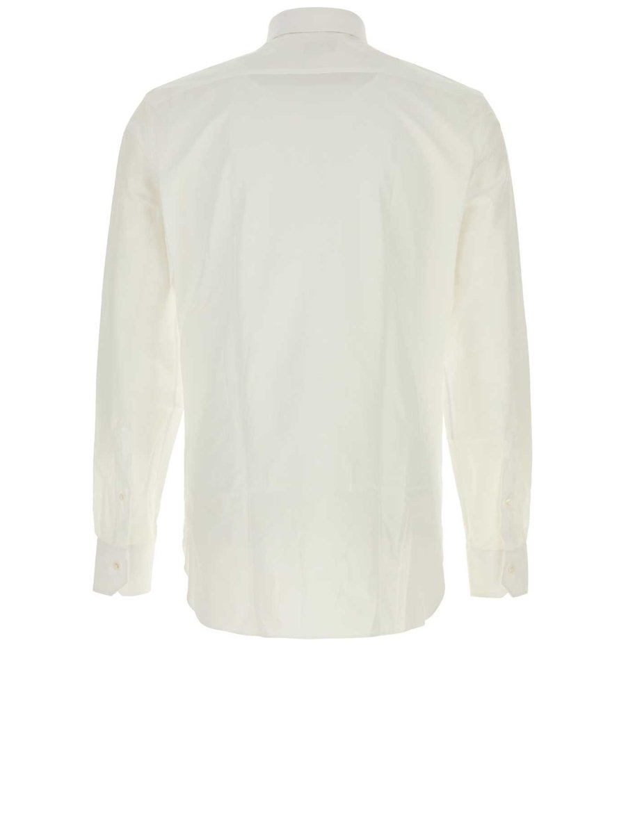 Zegna Shirt in White Cotton