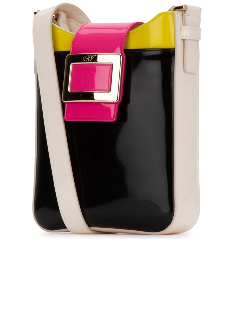 Roger Vivier Belle Vivier Colour-Block Patent Bag