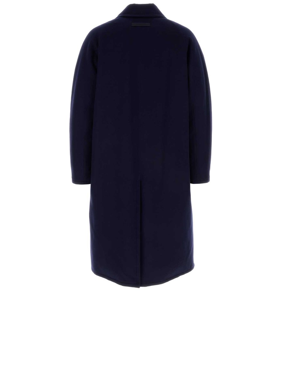 Zegna Oasi Cashmere Elements Coat in Blue Cashmere