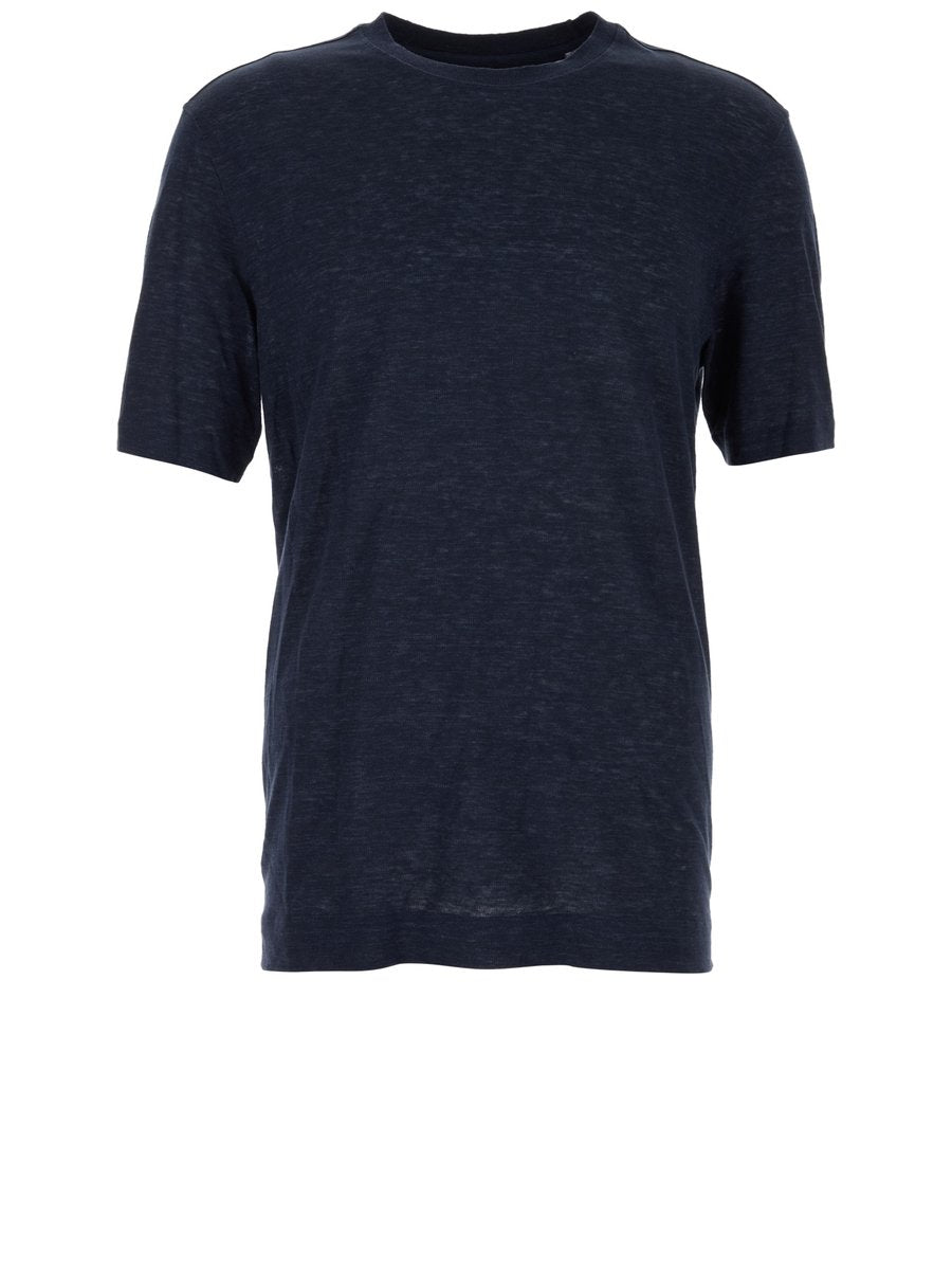 Zegna Jersey in Dark Blue Cotton