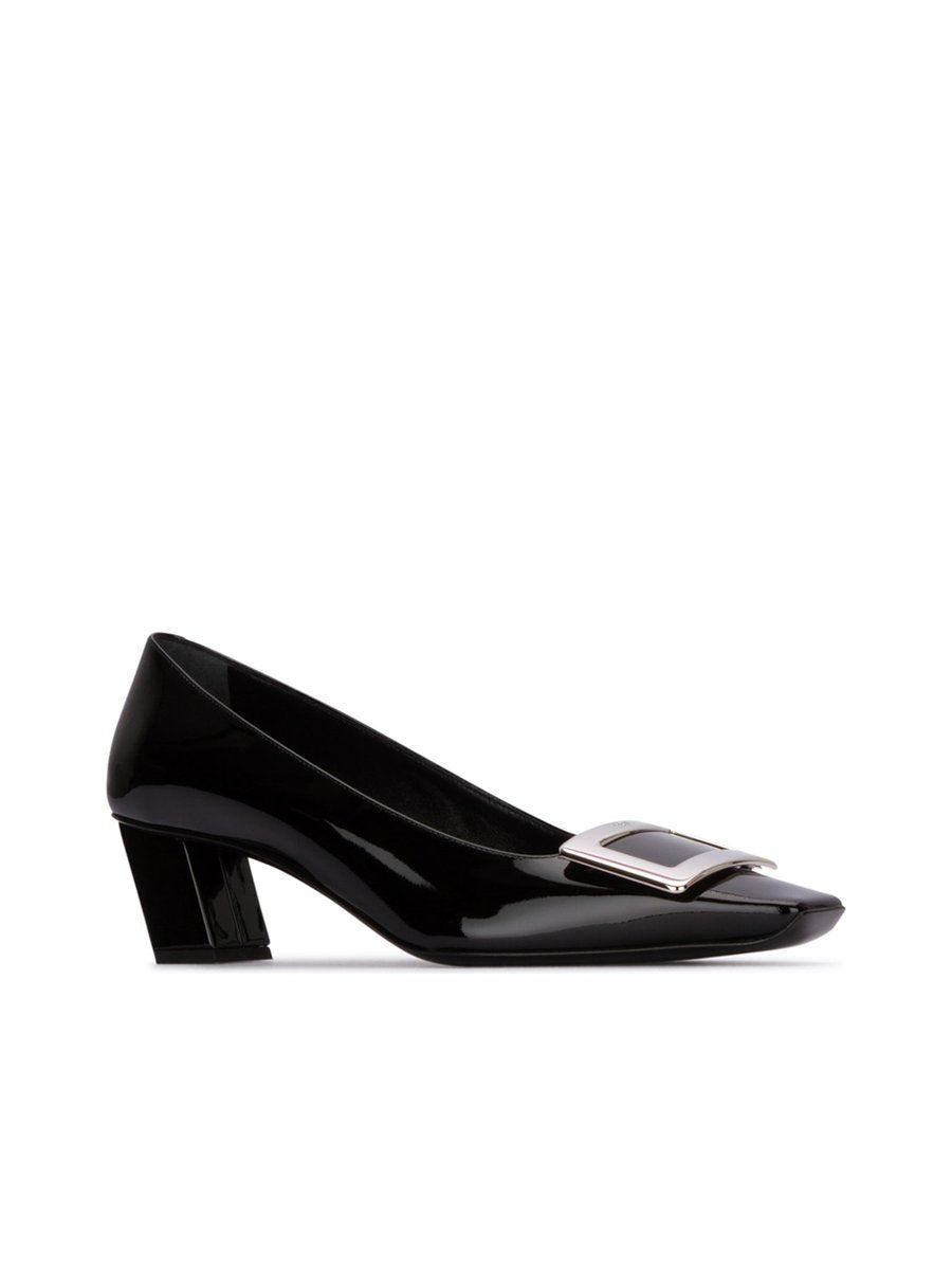Roger Vivier Belle Vivier Trompette Pumps in Black Calfskin