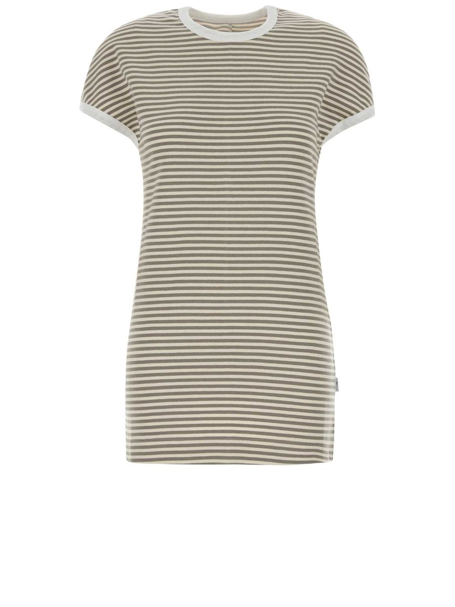 Mm6 Maison Margiela Dress in Striped Cotton-Elastane