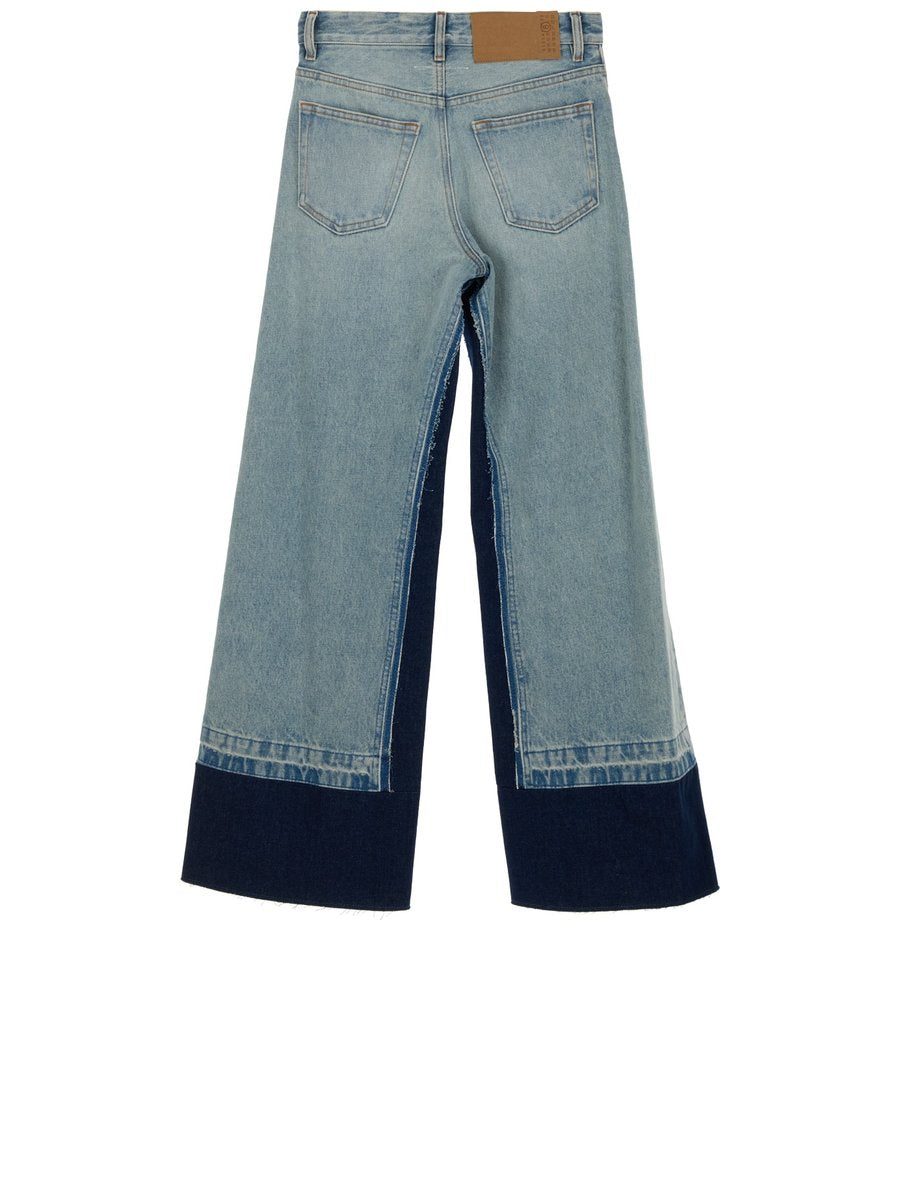 Mm6 Maison Margiela Pants in Light Blue Cotton