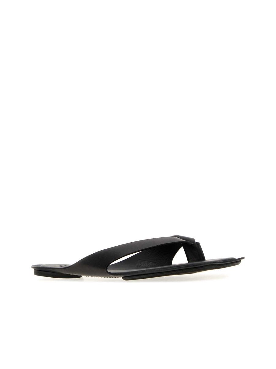 Mm6 Maison Margiela Sandals in Black Calfskin