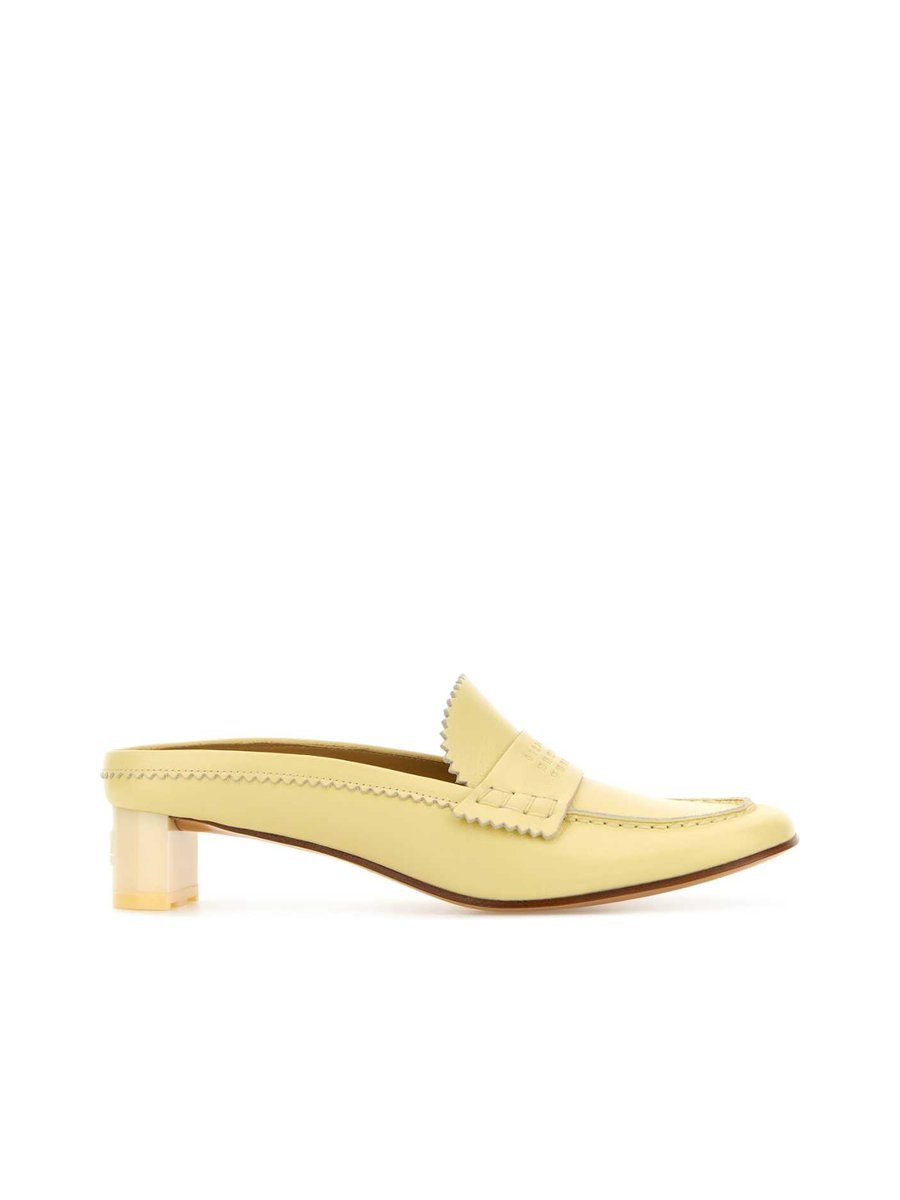 Mm6 Maison Margiela Loafers in Yellow Calfskin