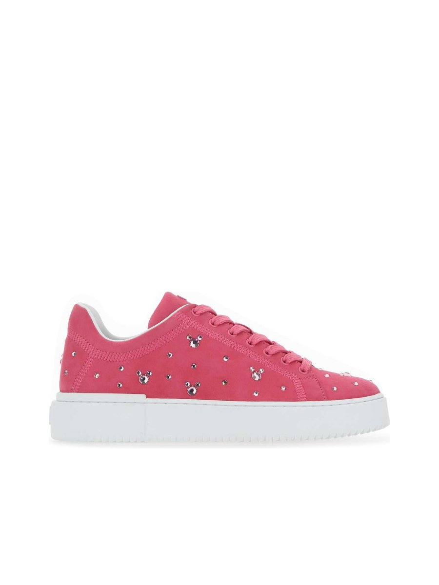 Stuart Weitzman Sneakers in Pink Suede
