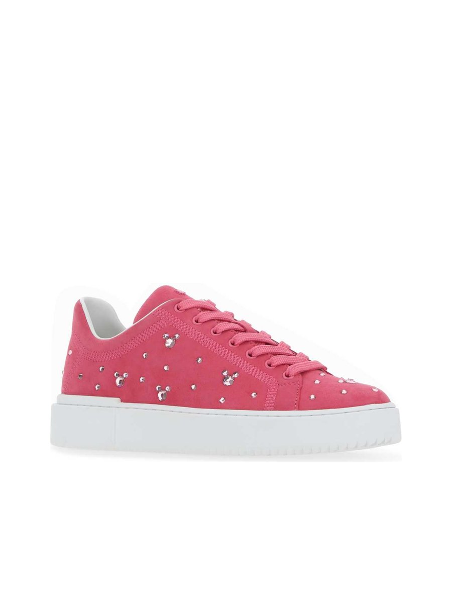 Stuart Weitzman Sneakers in Pink Suede