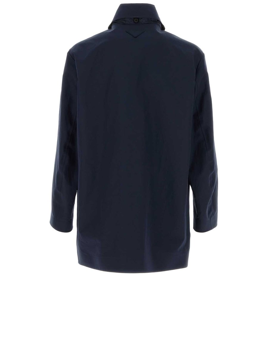 Prada Coat in Blue Cotton