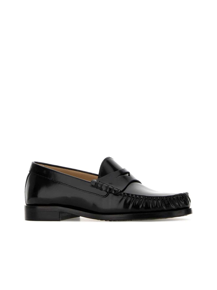 Stuart Weitzman Lottie Loafer in Black Leather