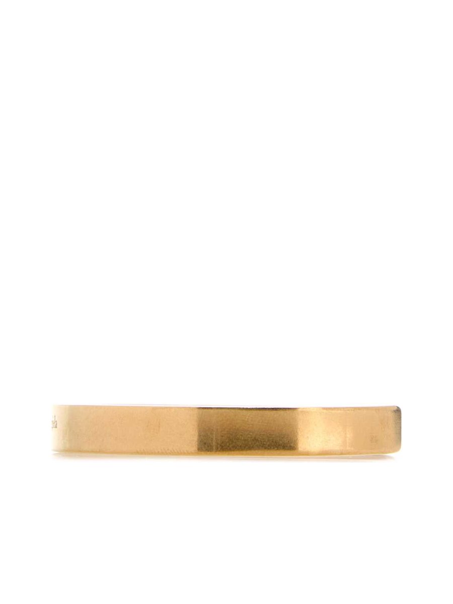 Maison Margiela Logo Reference Cuff in Gold Sterling Silver