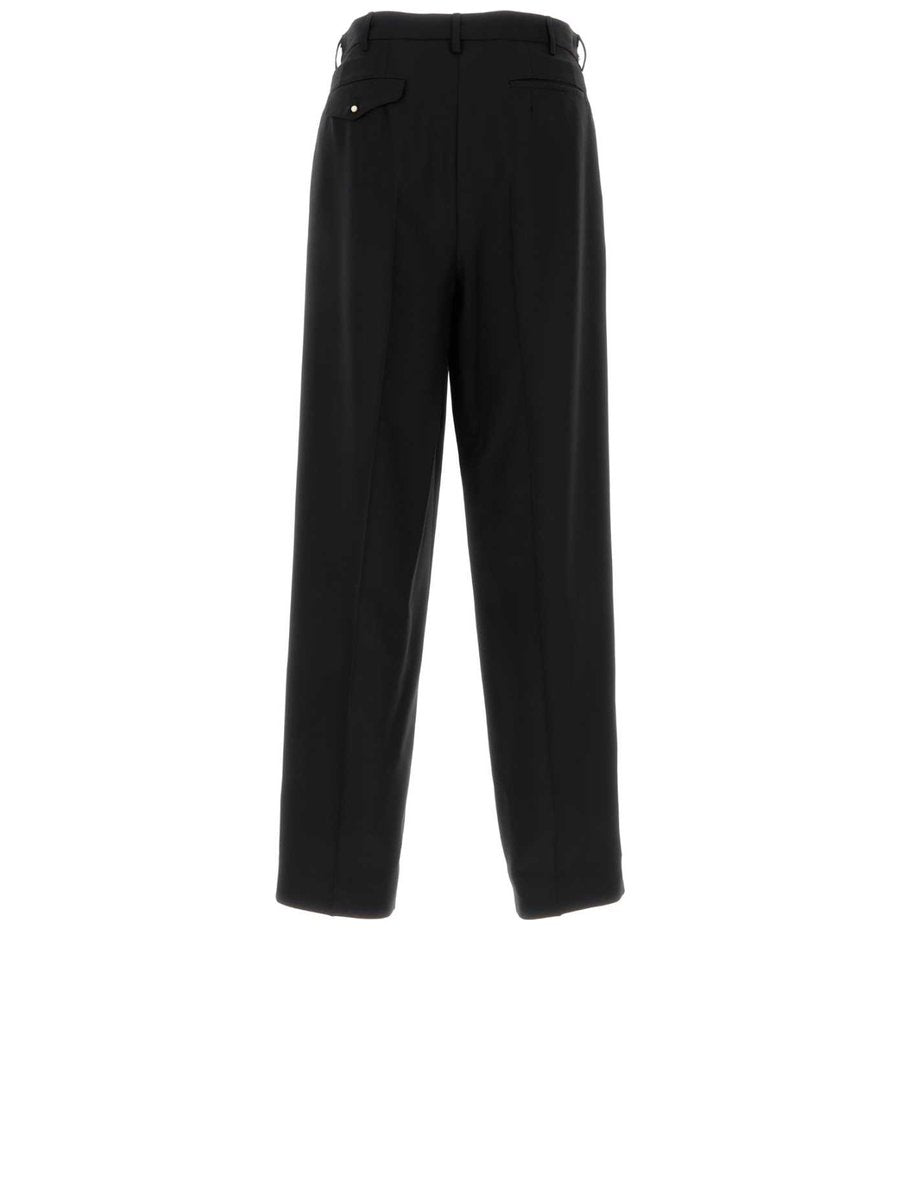 Magliano Signature Double Pleats Pants in Black Virgin Wool