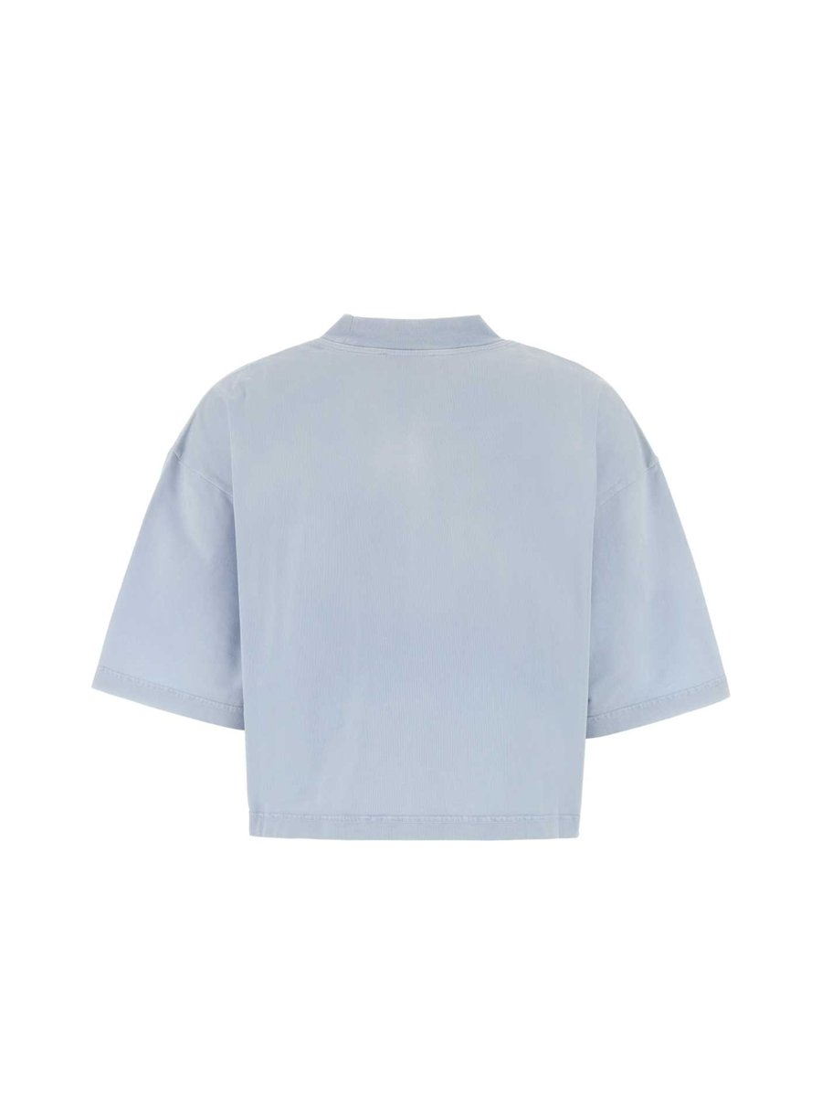 Marni T-Shirt in Light Blue Cotton