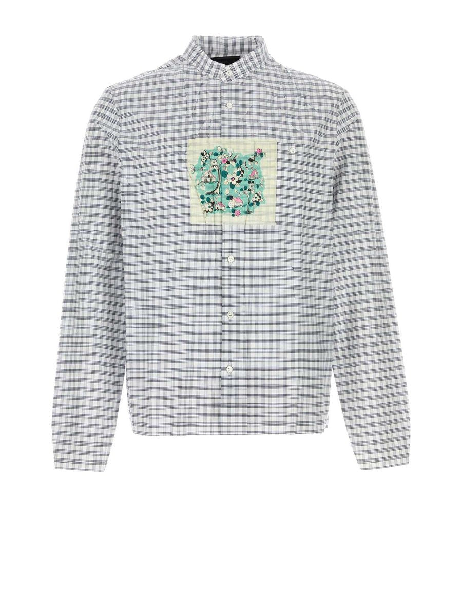 Prada Checked Shirt in Checked Cotton