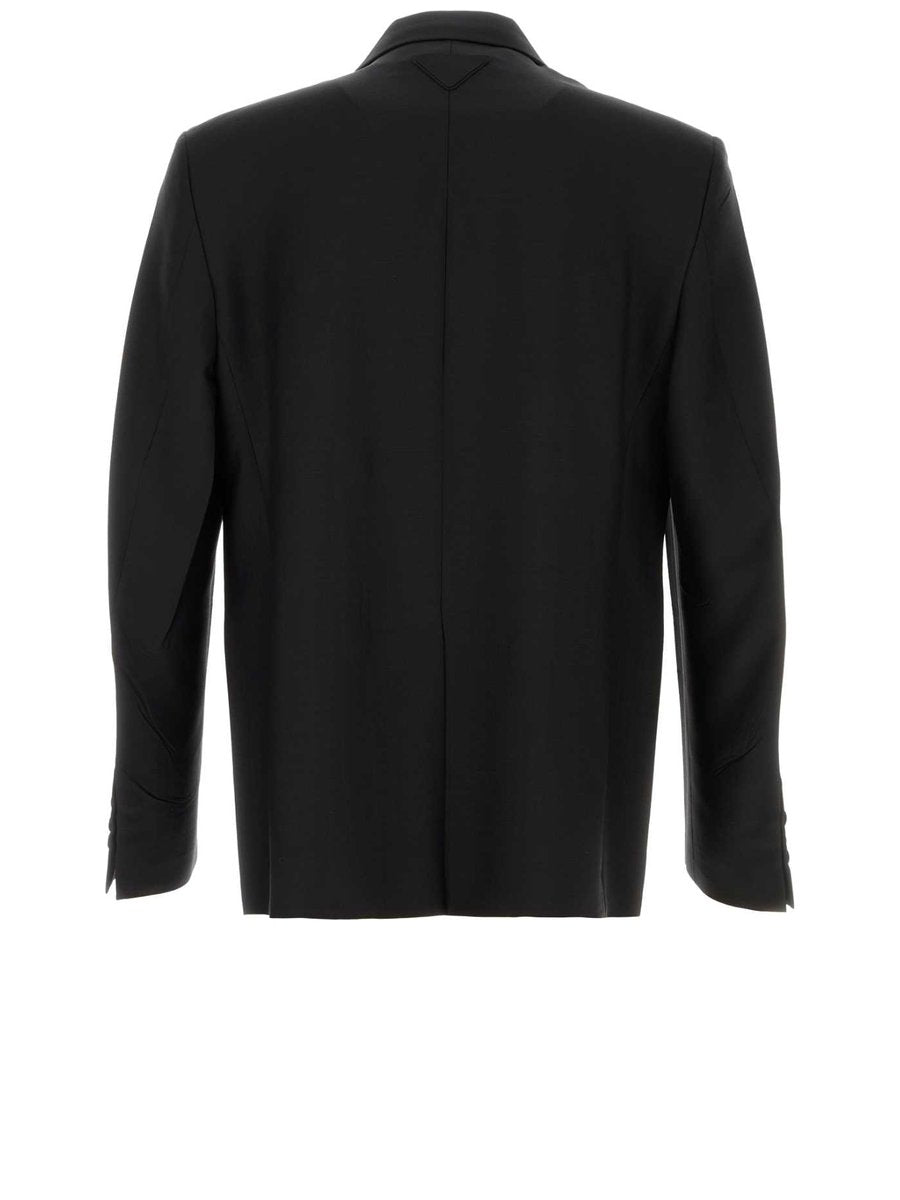 Prada Jacket in Black Mohair and Wool