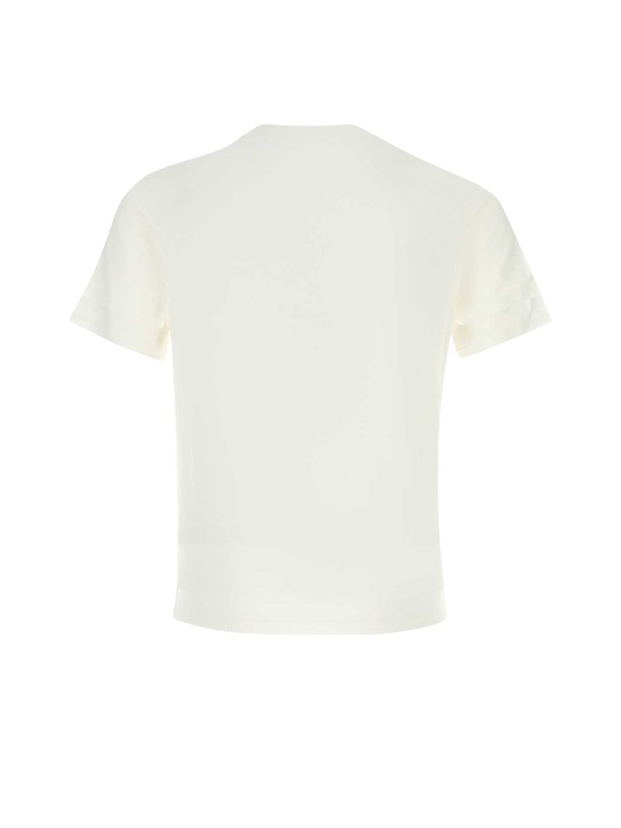Prada Jersey T-Shirt in White Cotton Elastane