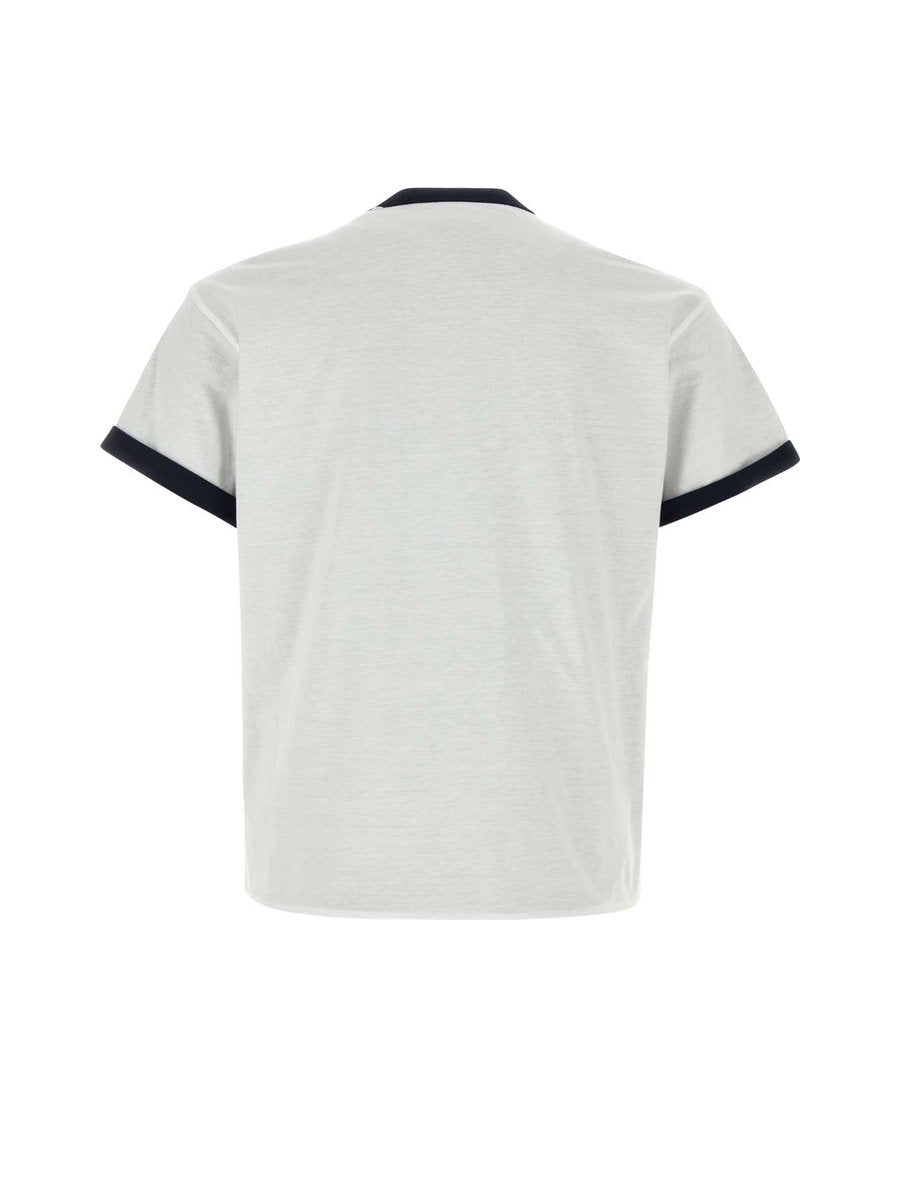 Prada Crewneck T-Shirt in White Cotton