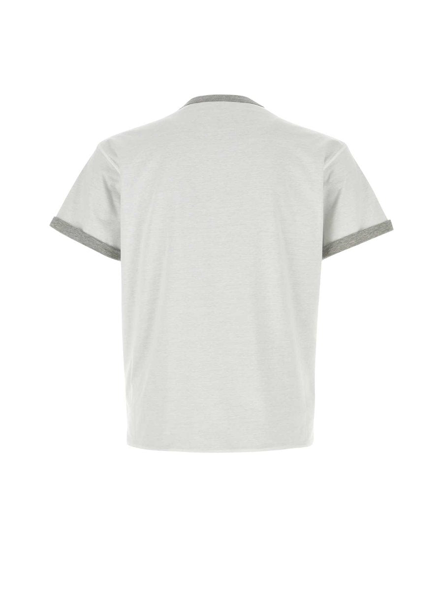 Prada Crewneck T-Shirt in White Cotton