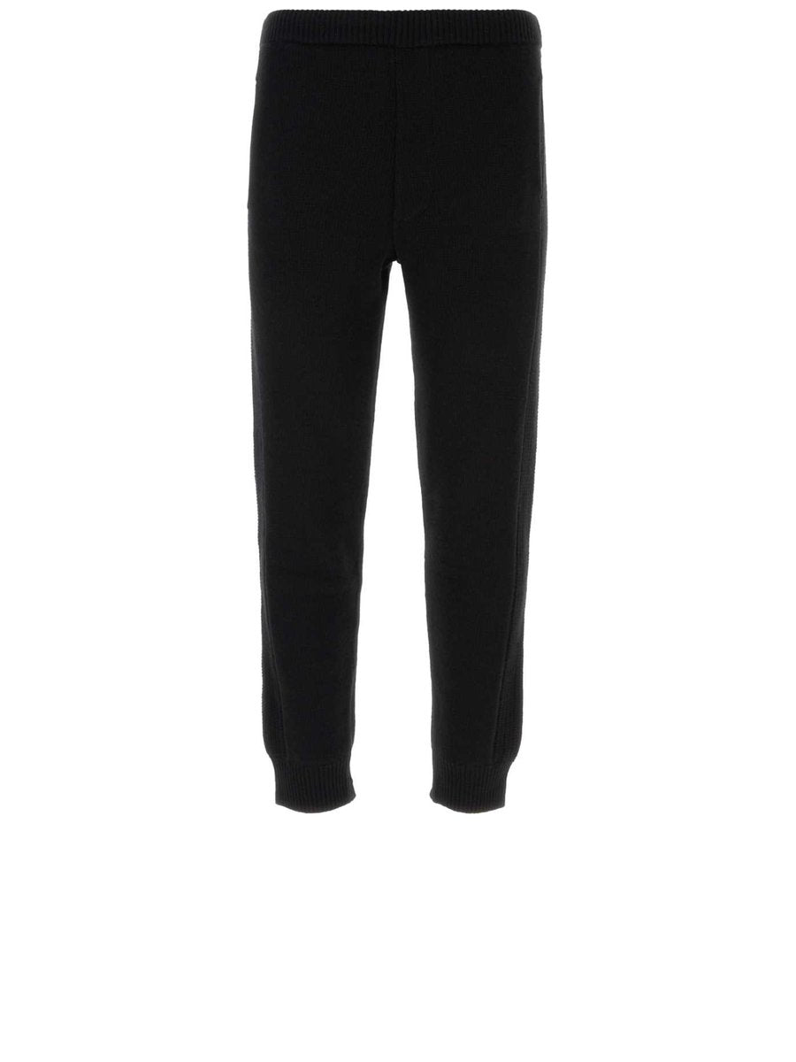 Prada Pants in Black Virgin Wool and Cashmere