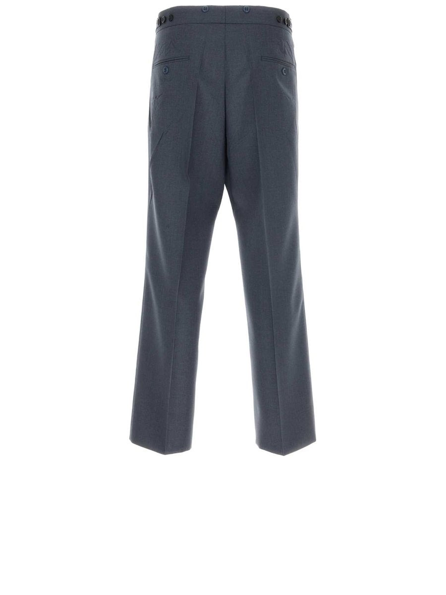 Prada Pants in Blue Mohair and Silk