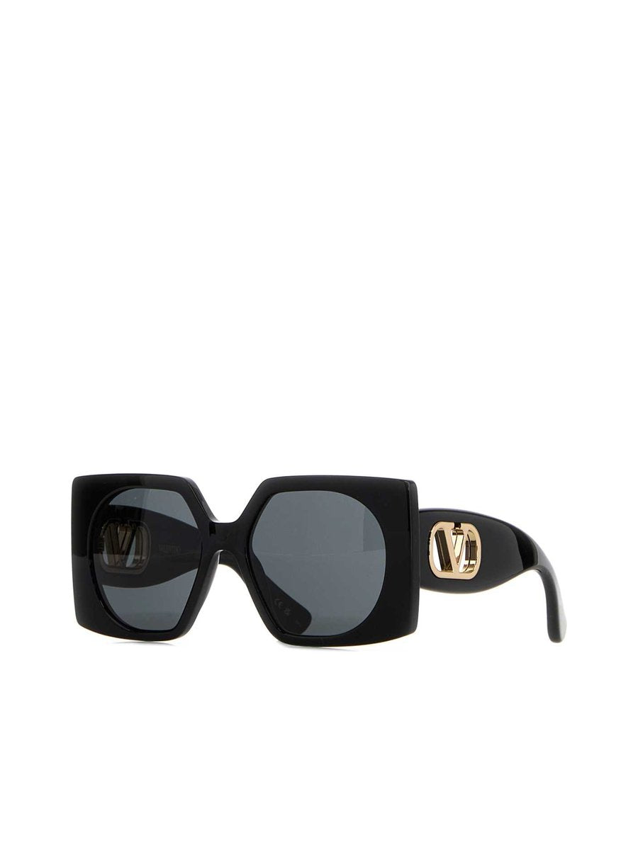 Valentino Sunglasses in Black Acetate