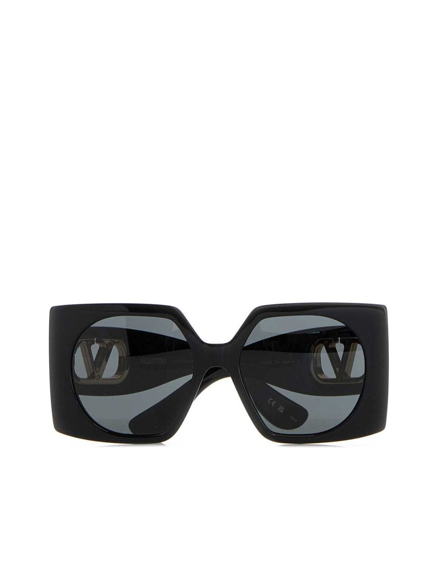 Valentino Sunglasses in Black Acetate