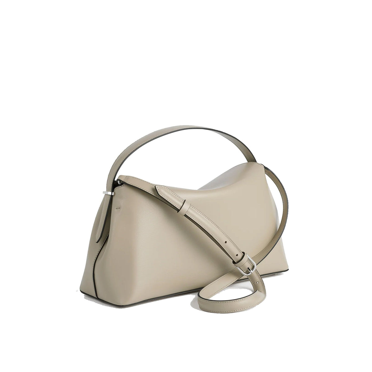 TOTEME T - lock Leather top handle Fawn Bag - WOMEN BAGS - TOTEME - T.Luxy