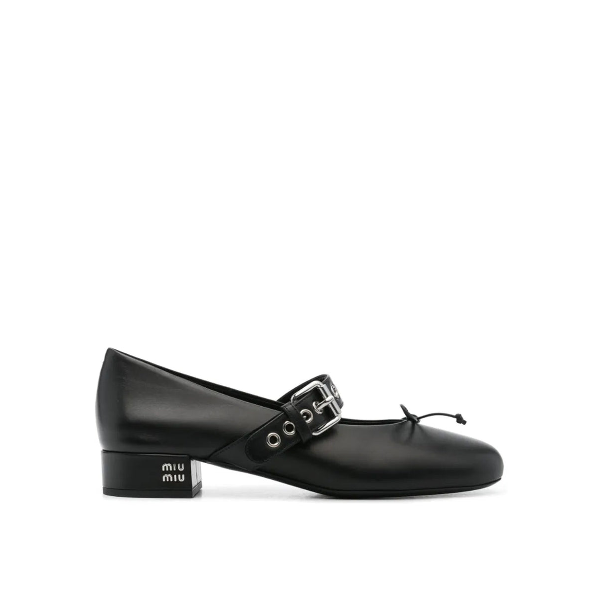 Miu Miu Leather Ballerina Pumps