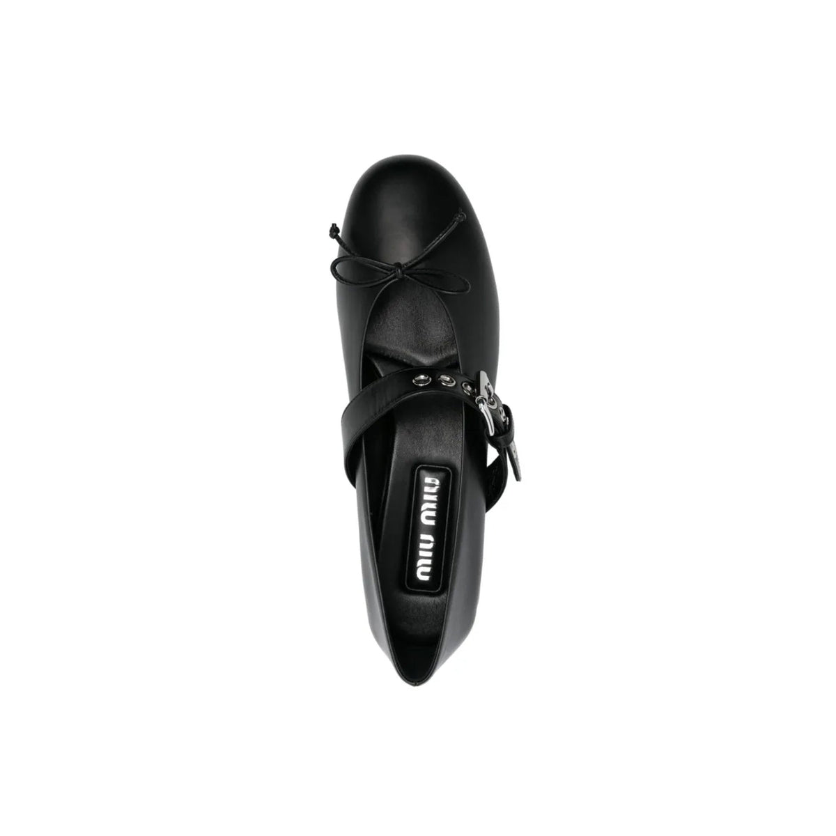 Miu Miu Leather Ballerina Pumps