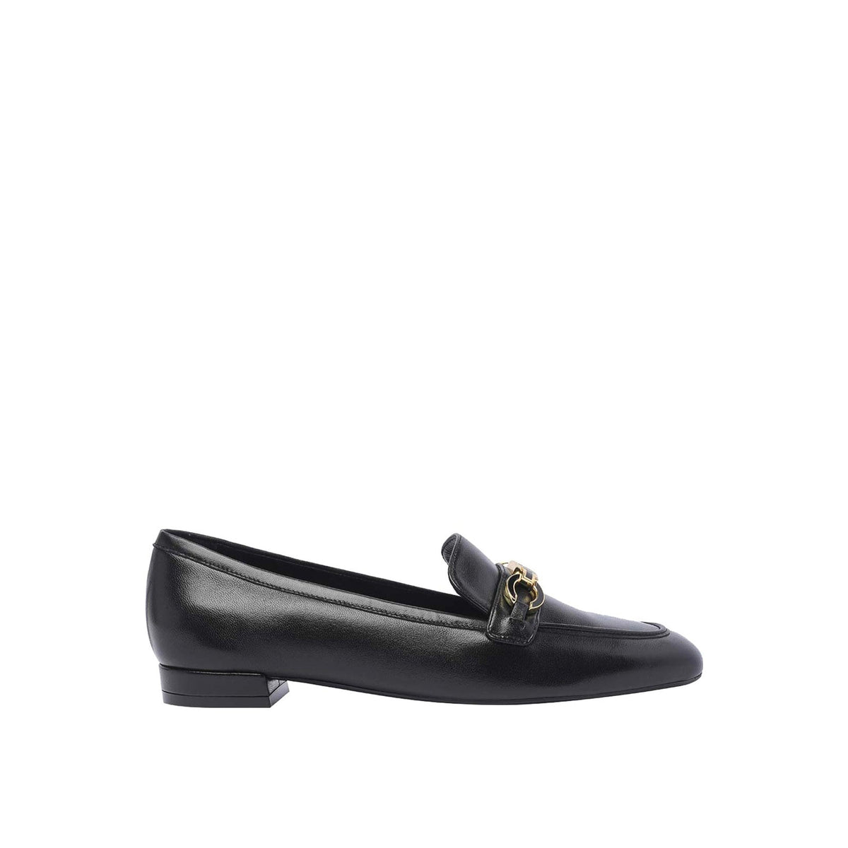 Stuart Weitzman Signature Square Leather Loafers
