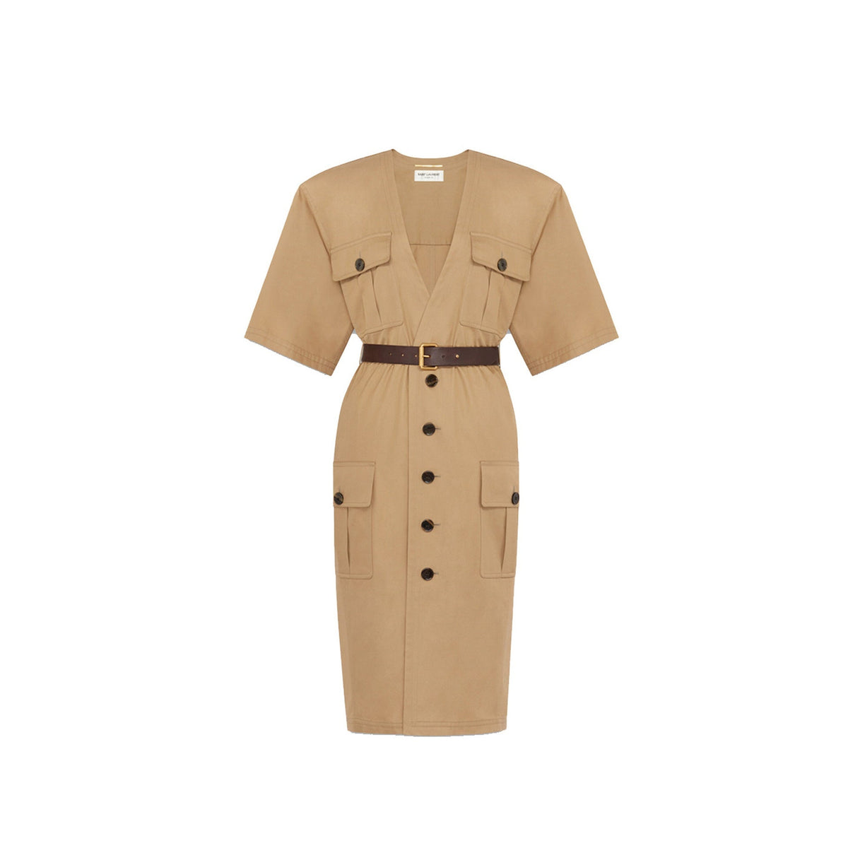 Saint Laurent Knee-Length Saharienne Dress
